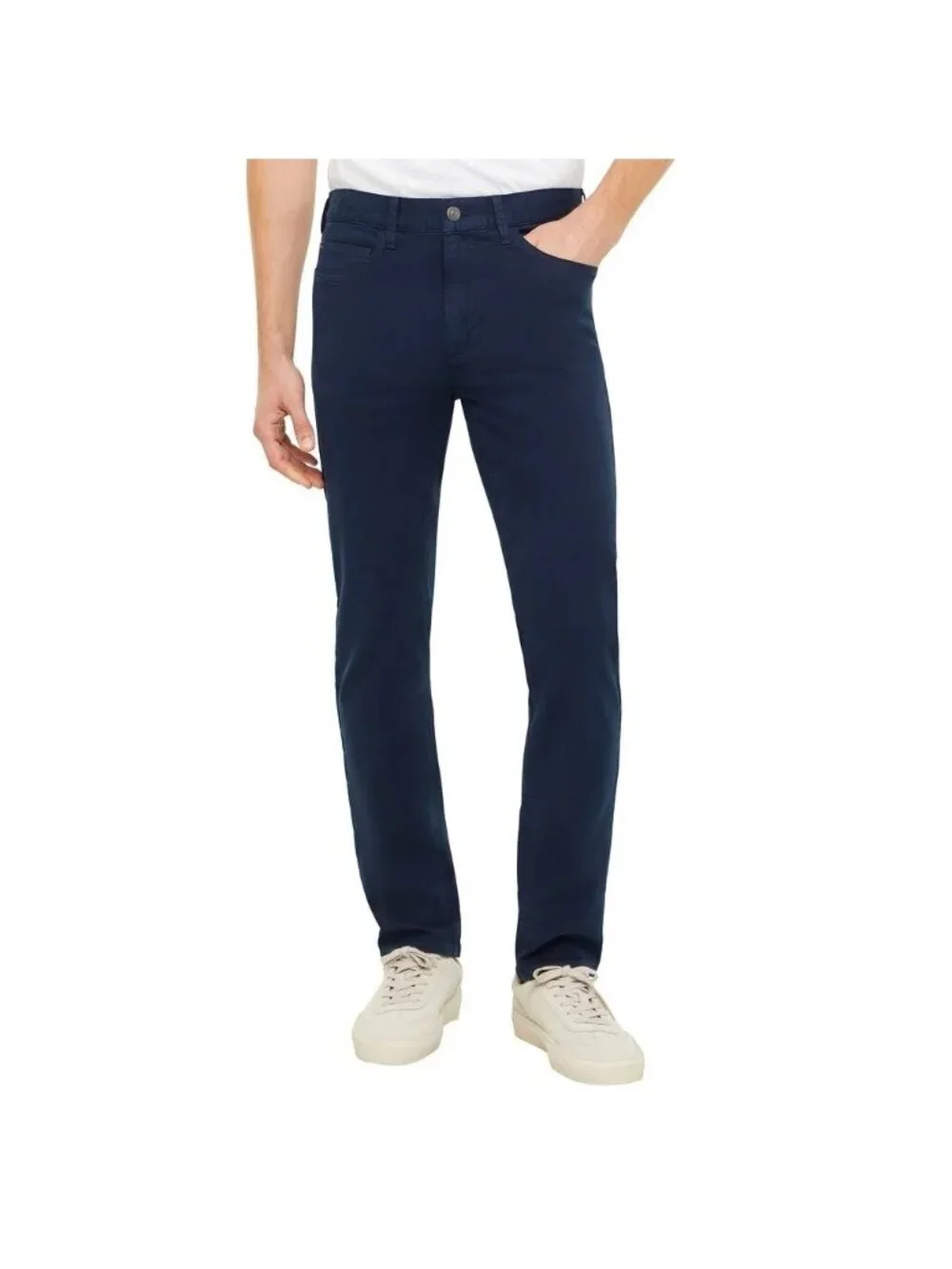 Banana Republic Men's 34x30 Slim Fit 5-Pocket Twill Chino Pants Navy Blue F1869